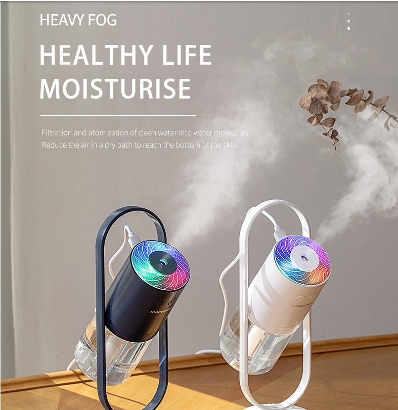 USB Ultrasonic Humidifier with Projection Night Light | Portable Mini Cool Mist Air Purifier