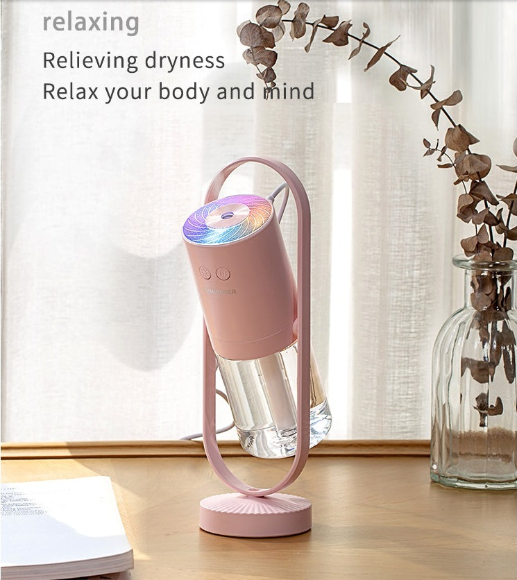 USB Ultrasonic Humidifier with Projection Night Light | Portable Mini Cool Mist Air Purifier
