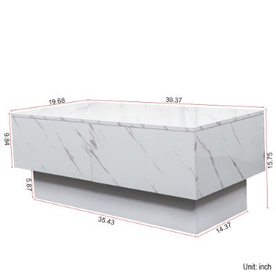 Coffee Table With Sliding Tabletop, Center Table With Hidden Storage Compartment, Extendable Table For Living Room.