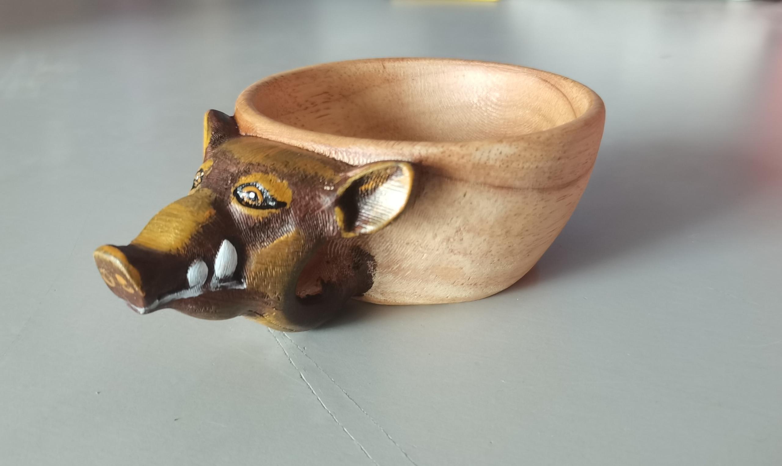 Hand Carved Scandinavian Kuksa Wooden Mug – Authentic Nordic Camping Cup | Wooden Coffee Cup | Bushcraft & Outdoor Gear Gift.