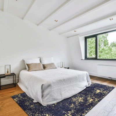 LOOM  LUXE 5x8 Area Rug For Bedroom, Washable Rug, Low-Pile, Non-Slip, Non-Shedding, Foldable, Kid Pet Friendly - Area Rugs For Living Room, Bedroom, Kitchen Wedding Gift.