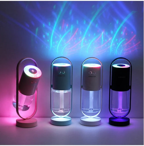 USB Ultrasonic Humidifier with Projection Night Light | Portable Mini Cool Mist Air Purifier
