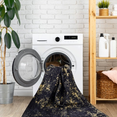 LOOM  LUXE 5x8 Area Rug For Bedroom, Washable Rug, Low-Pile, Non-Slip, Non-Shedding, Foldable, Kid Pet Friendly - Area Rugs For Living Room, Bedroom, Kitchen Wedding Gift.