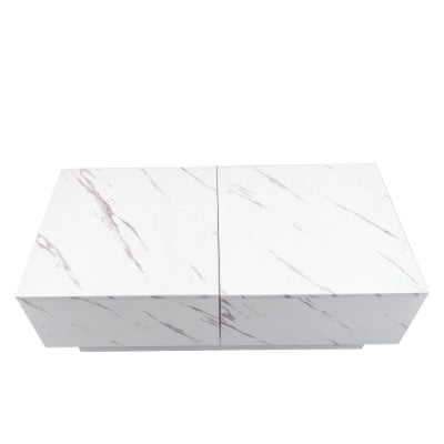 Coffee Table With Sliding Tabletop, Center Table With Hidden Storage Compartment, Extendable Table For Living Room.